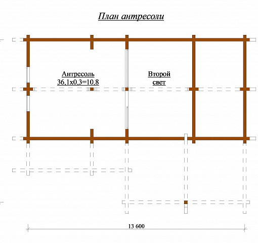 Баня из сухого бруса с террасой и комнатой отдыха № КБ70 - фото 4